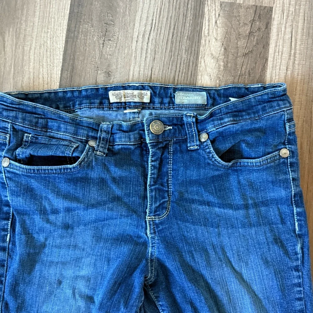Deep Indigo Straight Leg Jeans